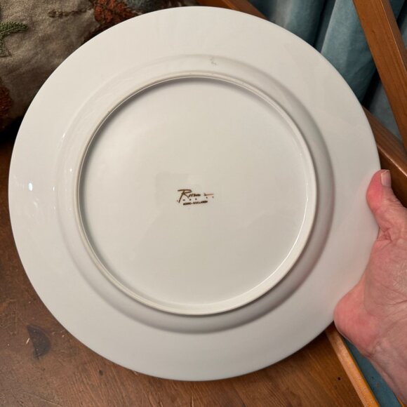 Latkes Chanukah Hanukkah Rosanna Imports REPLACEMENT 11 inch  Latkes Chanukah Hanukkah Rosanna Imports REPLACEMENT 11 inch Plate Platter white